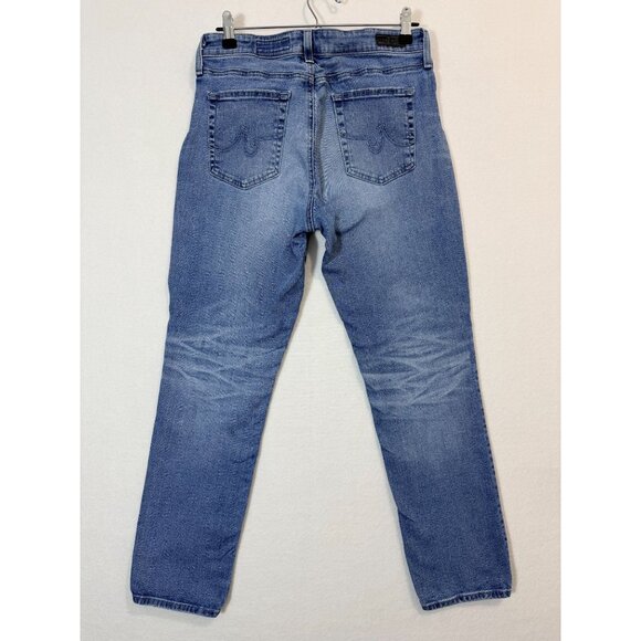 AG Adriano Goldschmied The Mari High-Rise Straight Leg Jeans In Medium Wash 31R - Picture 13 of 14